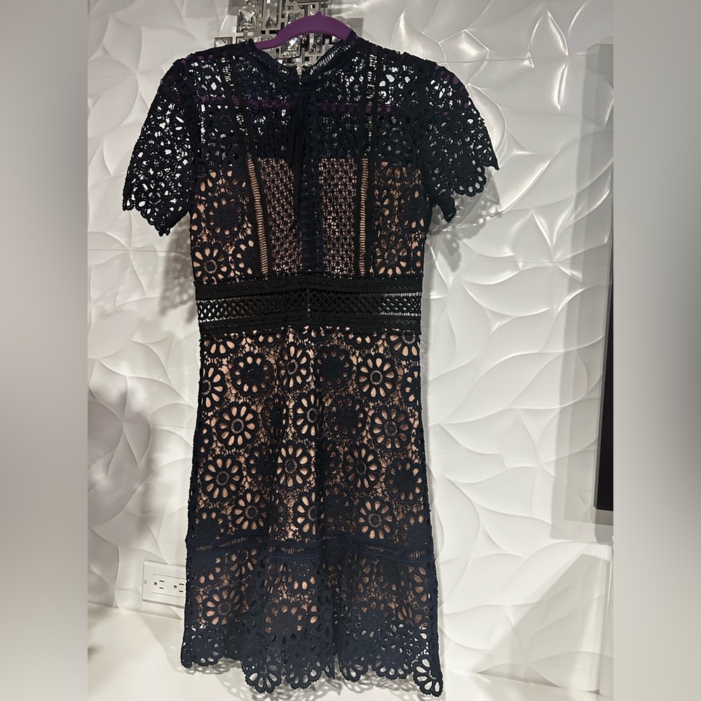 Elegant Black Lace Dress